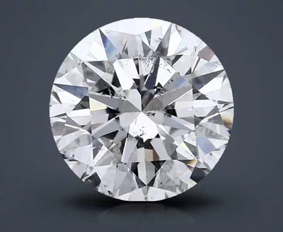 3.03ct I SI2 Rare Carat Ideal Cut Round Diamond