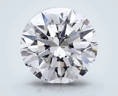 3.03ct I SI2 Rare Carat Ideal Cut Round Diamond