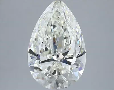 4.01ct J SI2 Rare Carat Ideal Cut Pear Diamond