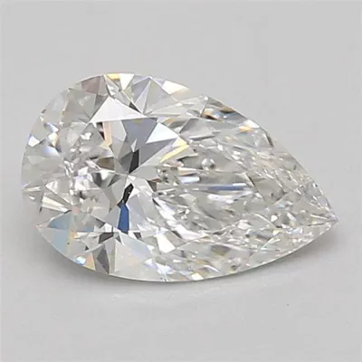 1.53ct E VS1 Rare Carat Ideal Cut Pear Lab Grown Diamond