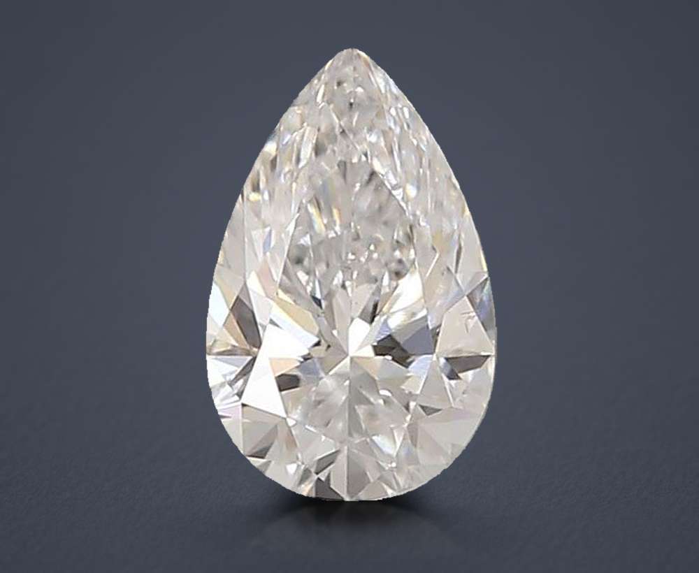 1.47ct D VS1 Rare Carat Ideal Cut Pear Lab Grown Diamond