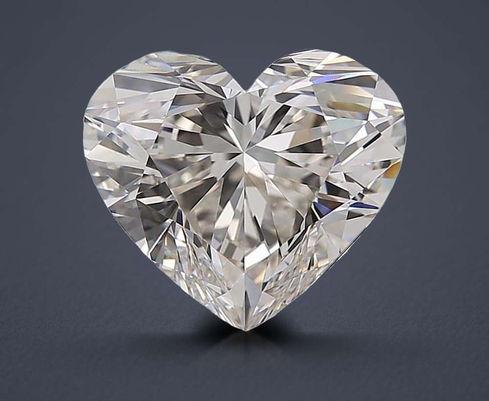 5.26ct H IF Rare Carat Ideal Cut Heart Diamond