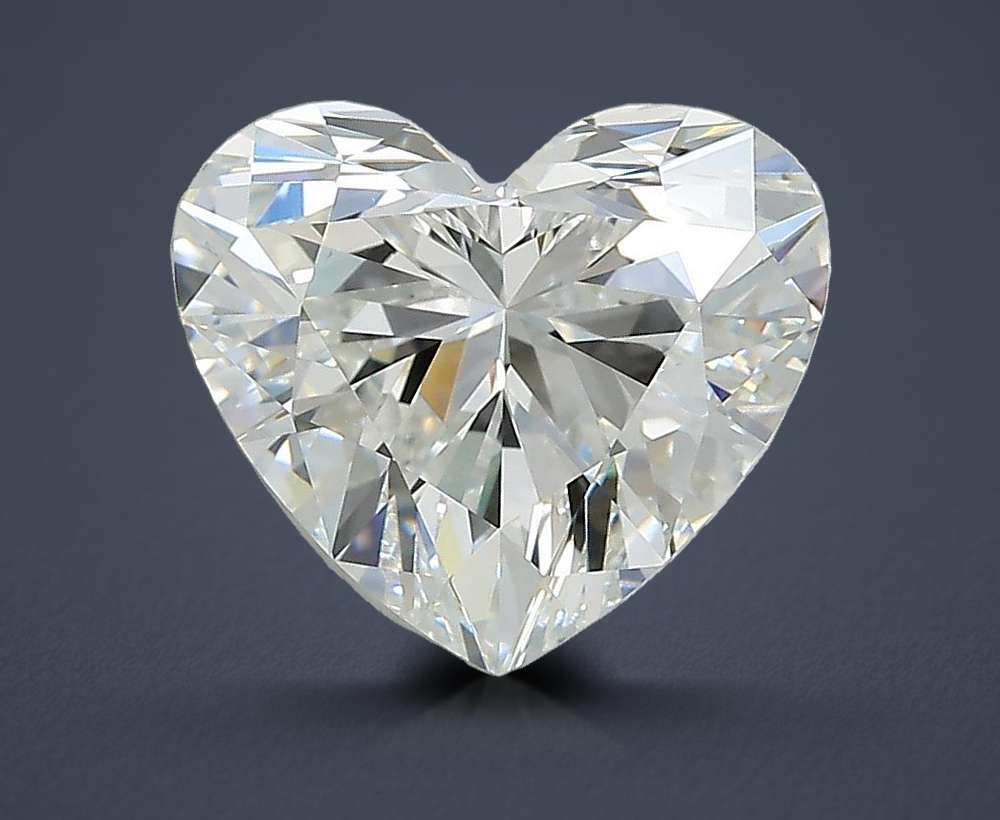 3.09ct G VS2 Rare Carat Ideal Cut Heart Lab Grown Diamond