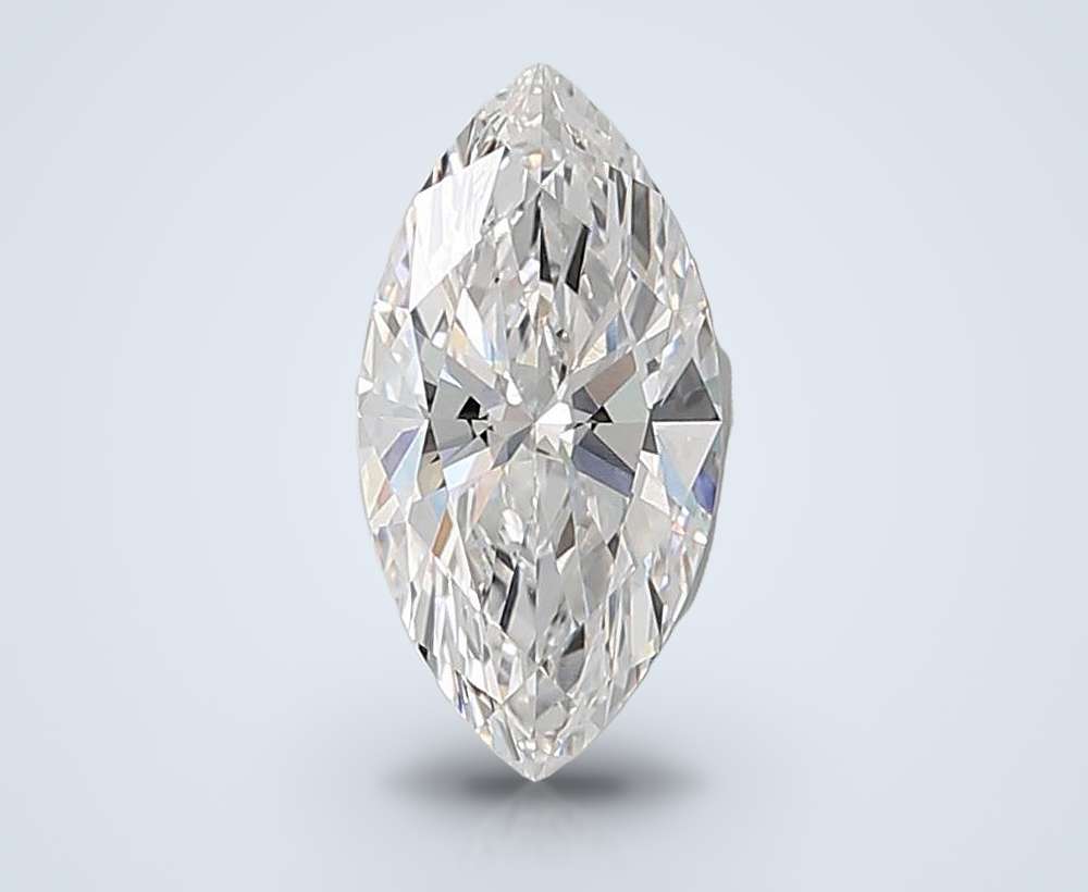 3.09ct E VVS2 Rare Carat Ideal Cut Marquise Lab Grown Diamond