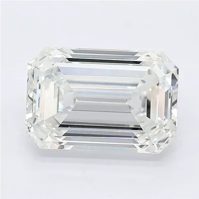 2.60ct F VVS2 Rare Carat Ideal Cut Emerald Lab Grown Diamond