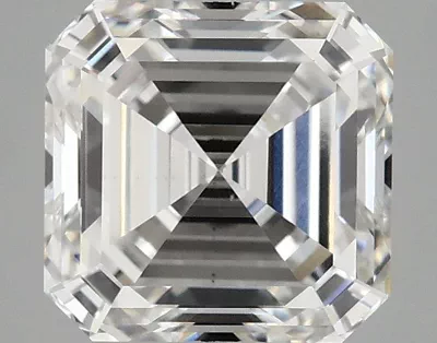 3.09ct F VS1 Rare Carat Ideal Cut Asscher Lab Grown Diamond