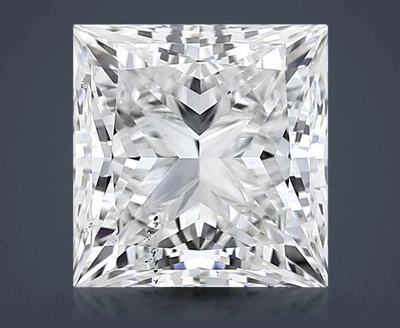 5.03ct F SI1 Rare Carat Ideal Cut Princess Lab Grown Diamond
