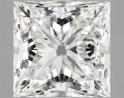 7.08ct E VVS2 Rare Carat Ideal Cut Princess Lab Grown Diamond