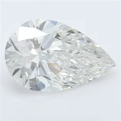 3.17ct H VS1 Rare Carat Ideal Cut Pear Lab Grown Diamond