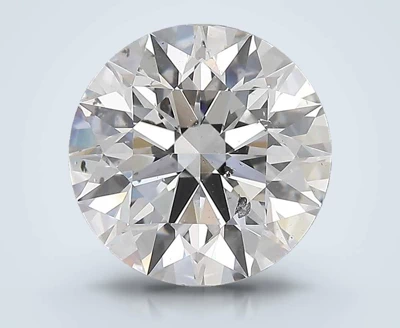 3.70ct E SI2 Rare Carat Ideal Cut Round Diamond