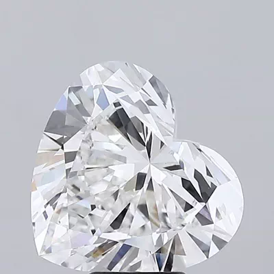 6.04ct E VVS2 Rare Carat Ideal Cut Heart Lab Grown Diamond