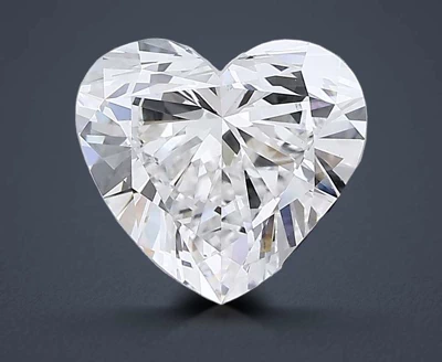6.04ct E VVS2 Rare Carat Ideal Cut Heart Lab Grown Diamond