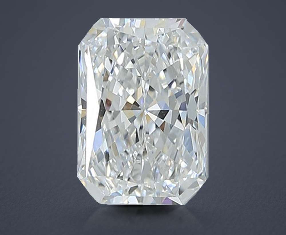 1.42ct D VVS2 Rare Carat Ideal Cut Radiant Lab Grown Diamond