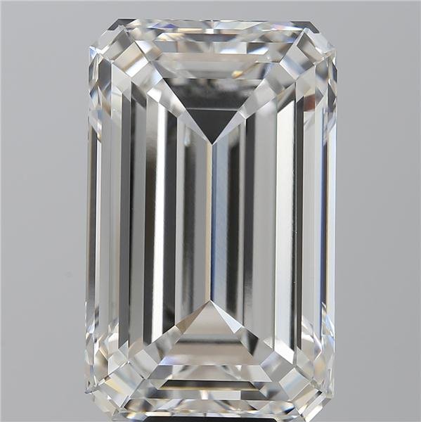 12.13ct F VVS2 Rare Carat Ideal Cut Emerald Lab Grown Diamond