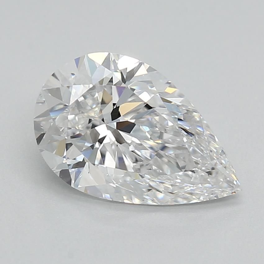1.41ct D VVS2 Rare Carat Ideal Cut Pear Lab Grown Diamond