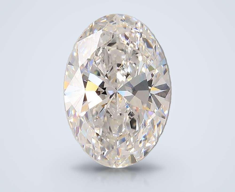 5.05ct E VVS2 Rare Carat Ideal Cut Oval Lab Grown Diamond