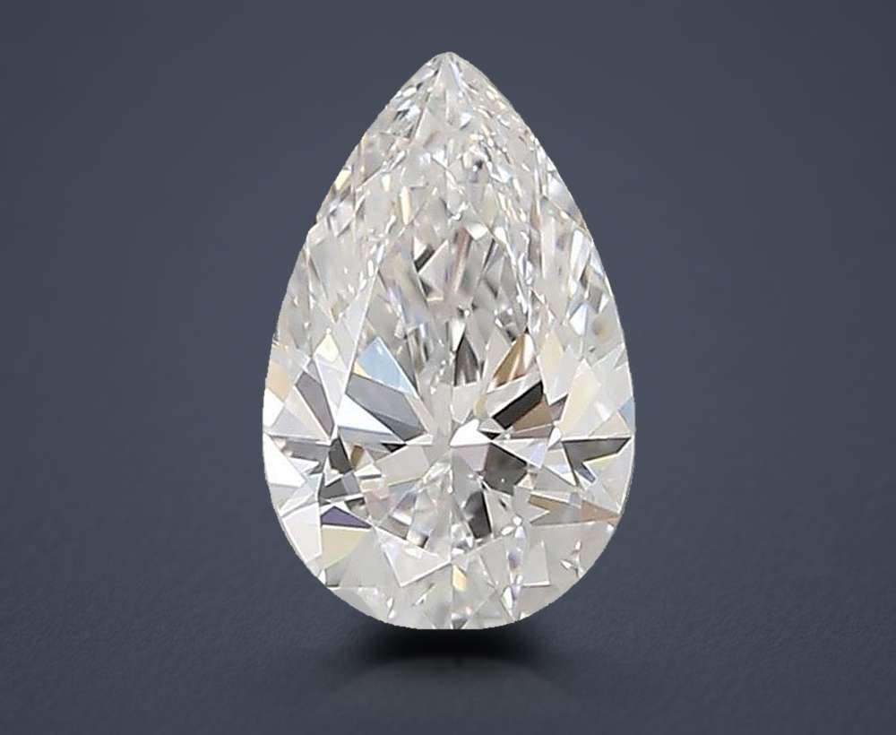 0.79ct D VVS1 Rare Carat Ideal Cut Pear Lab Grown Diamond