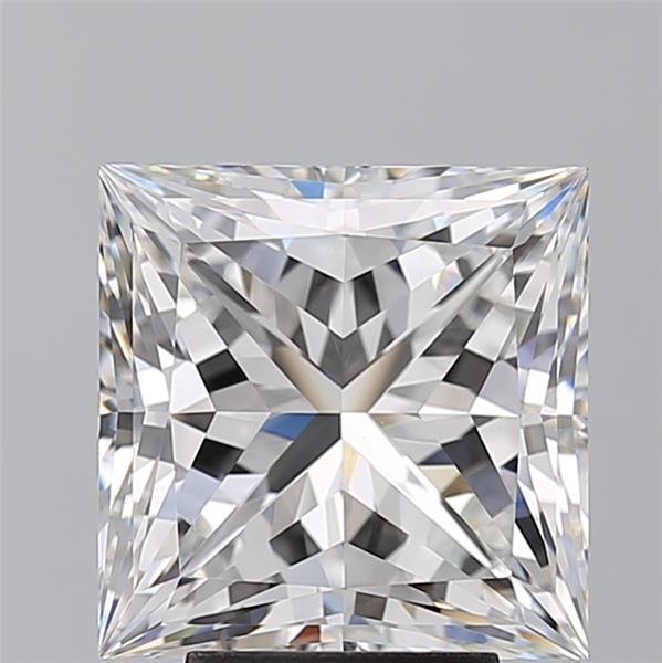 5.03ct F VVS2 Rare Carat Ideal Cut Princess Diamond