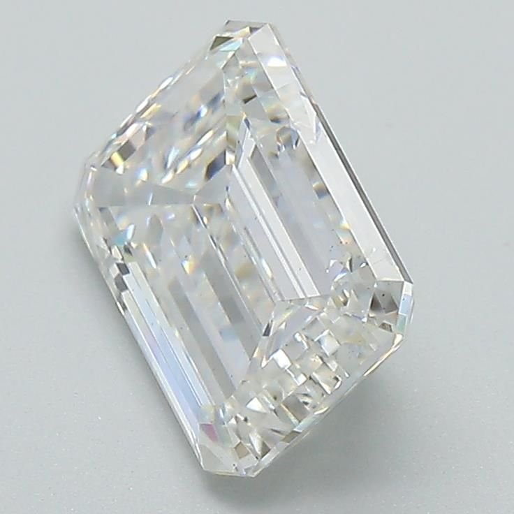 2.07ct E VS1 Rare Carat Ideal Cut Emerald Lab Grown Diamond
