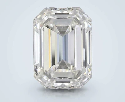 7.06ct I VVS2 Rare Carat Ideal Cut Emerald Diamond