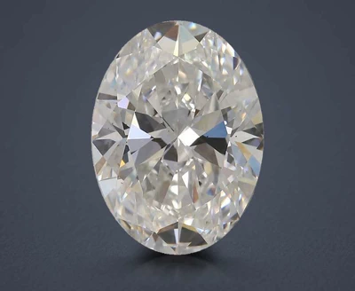3.04ct E VS2 Rare Carat Ideal Cut Oval Lab Grown Diamond
