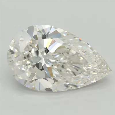 4.00ct F VVS2 Rare Carat Ideal Cut Pear Lab Grown Diamond
