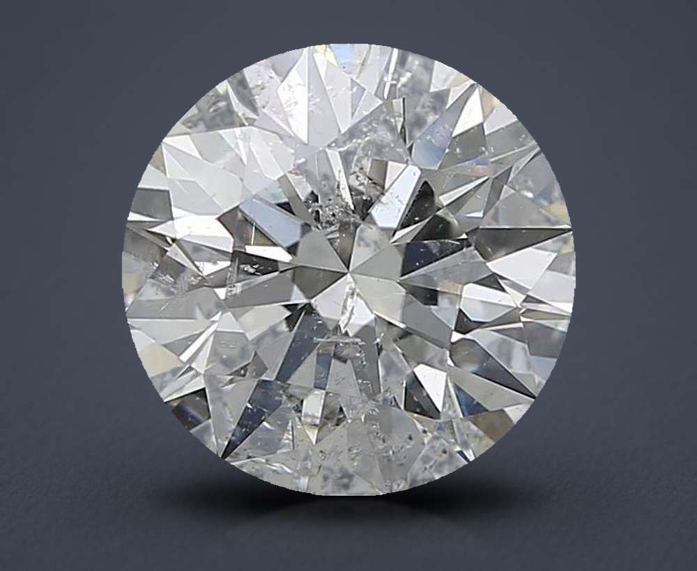2.35ct H SI2 Rare Carat Ideal Cut Round Diamond