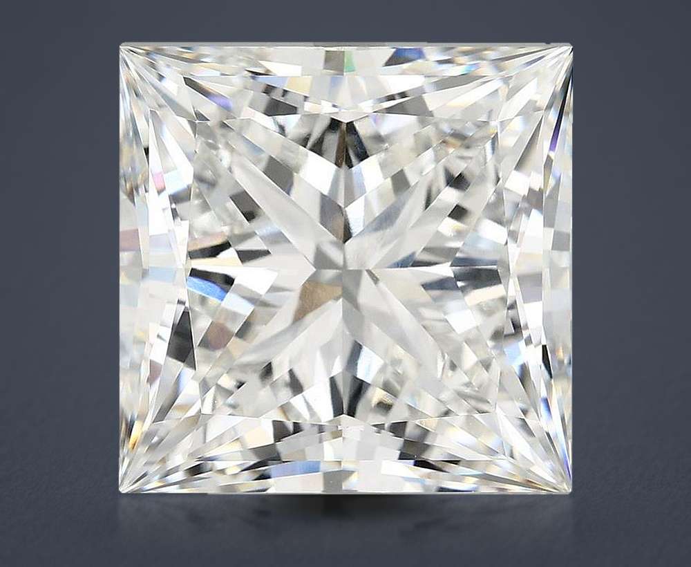 11.14ct E VVS2 Rare Carat Ideal Cut Princess Lab Grown Diamond