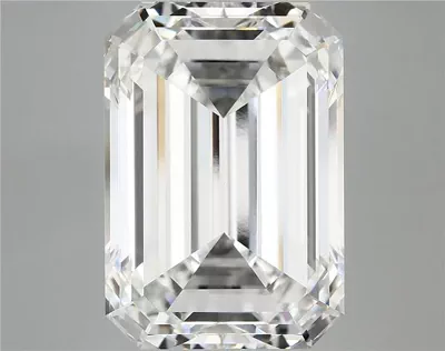 15.71ct F VVS2 Rare Carat Ideal Cut Emerald Lab Grown Diamond