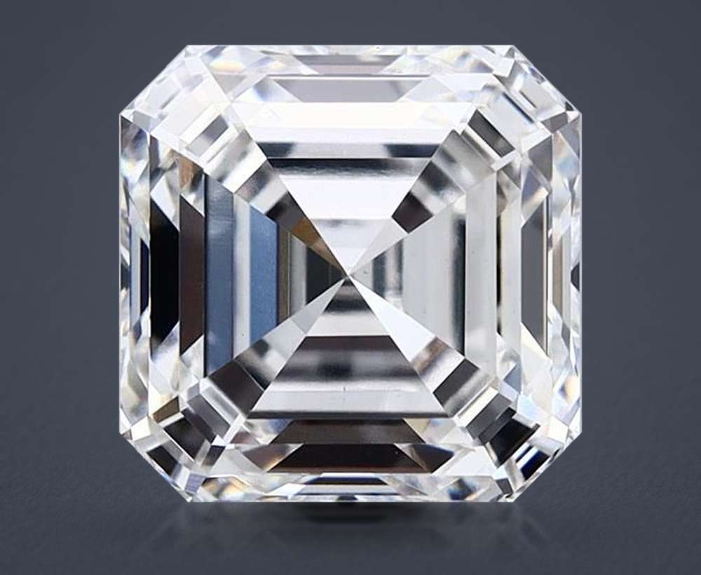 4.07ct F VS1 Rare Carat Ideal Cut Asscher Lab Grown Diamond