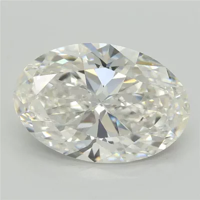 6.75ct F VVS2 Rare Carat Ideal Cut Oval Lab Grown Diamond