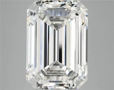 15.07ct F VVS2 Rare Carat Ideal Cut Emerald Lab Grown Diamond