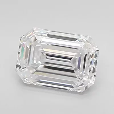 1.55ct D VVS1 Excellent Cut Emerald Lab Grown Diamond