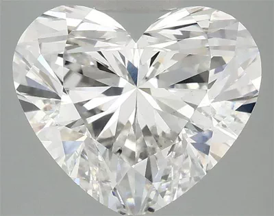 4.10ct F VS2 Rare Carat Ideal Cut Heart Lab Grown Diamond