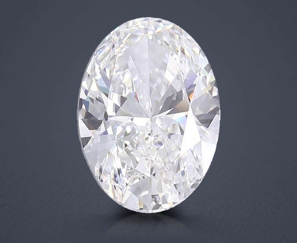 12.13ct F VVS2 Rare Carat Ideal Cut Oval Lab Grown Diamond