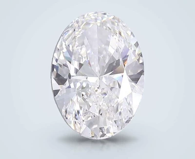 12.13ct F VVS2 Rare Carat Ideal Cut Oval Lab Grown Diamond
