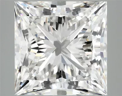8.16ct F VVS2 Rare Carat Ideal Cut Princess Lab Grown Diamond