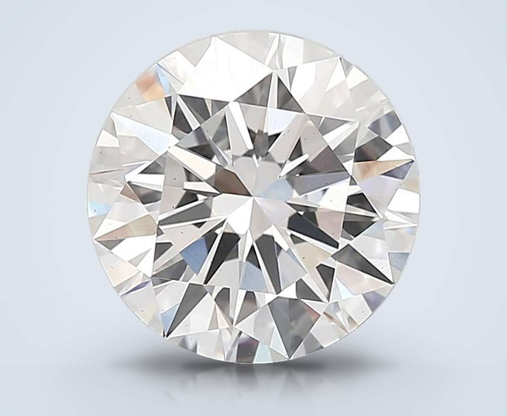 3.05ct E VS2 Rare Carat Ideal Cut Round Lab Grown Diamond
