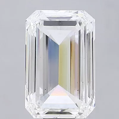 20.00ct F VS1 Very Good Cut Emerald Lab Grown Diamond