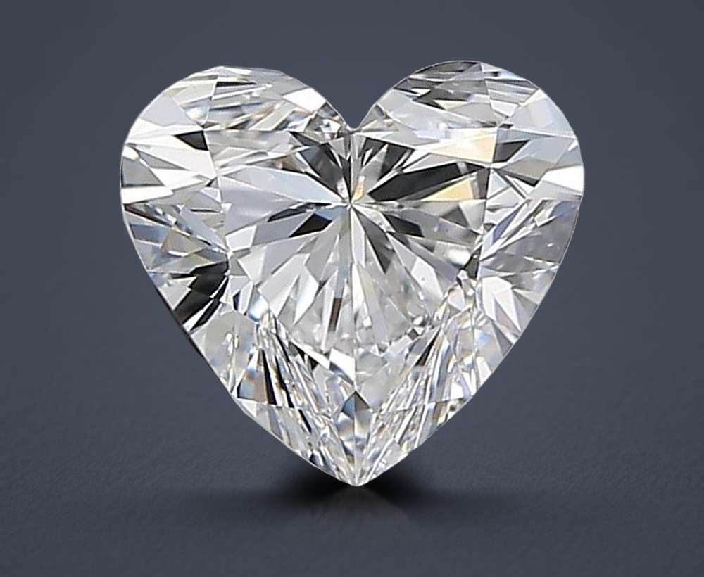 0.92ct D VVS2 Rare Carat Ideal Cut Heart Diamond