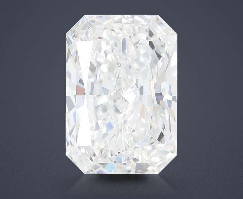 10.57ct F VVS2 Rare Carat Ideal Cut Radiant Lab Grown Diamond
