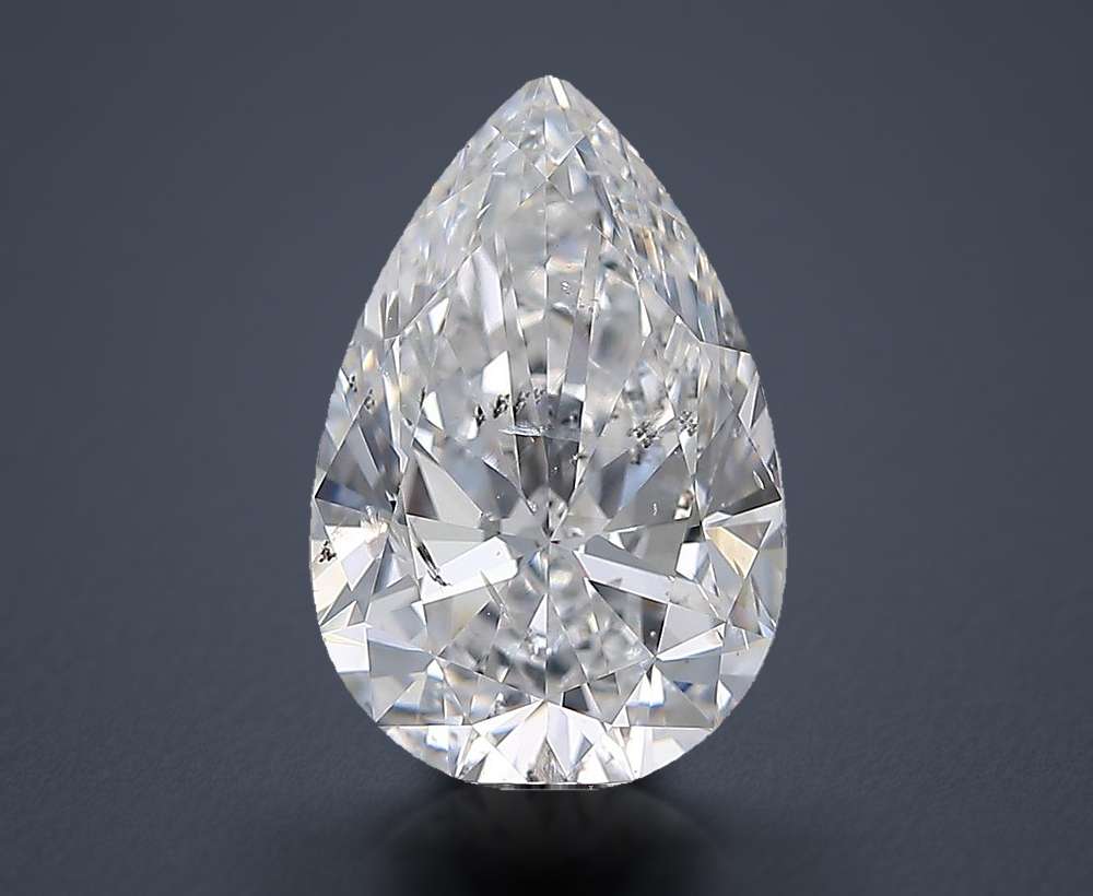 4.02ct D SI2 Rare Carat Ideal Cut Pear Diamond