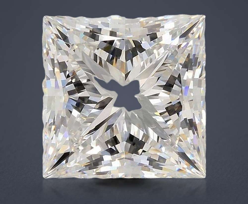 15.06ct F VS1 Rare Carat Ideal Cut Princess Lab Grown Diamond