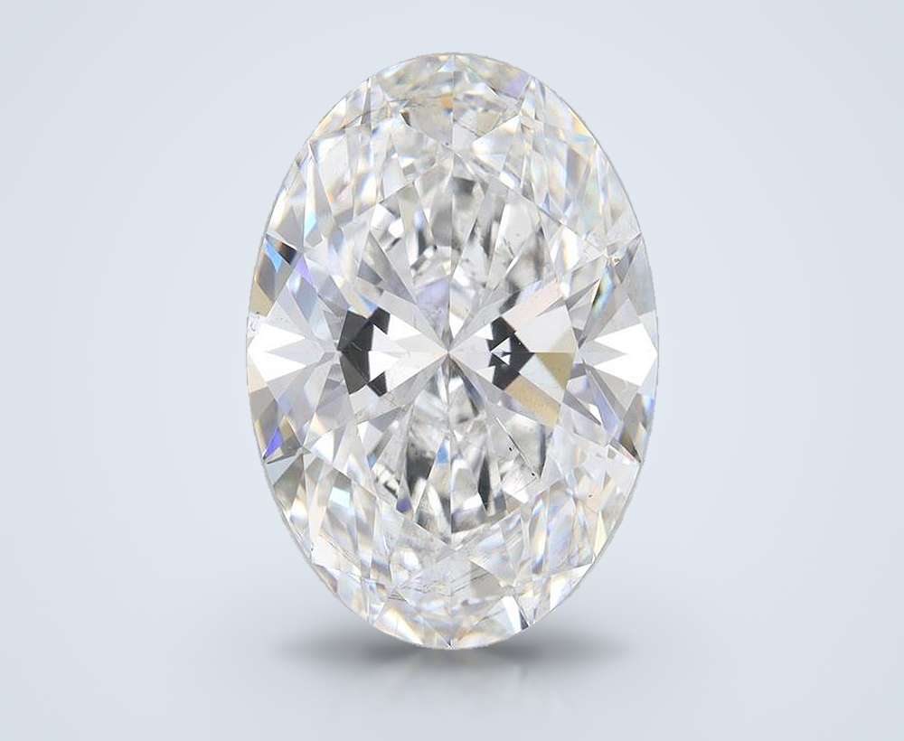11.54ct F SI1 Rare Carat Ideal Cut Oval Lab Grown Diamond