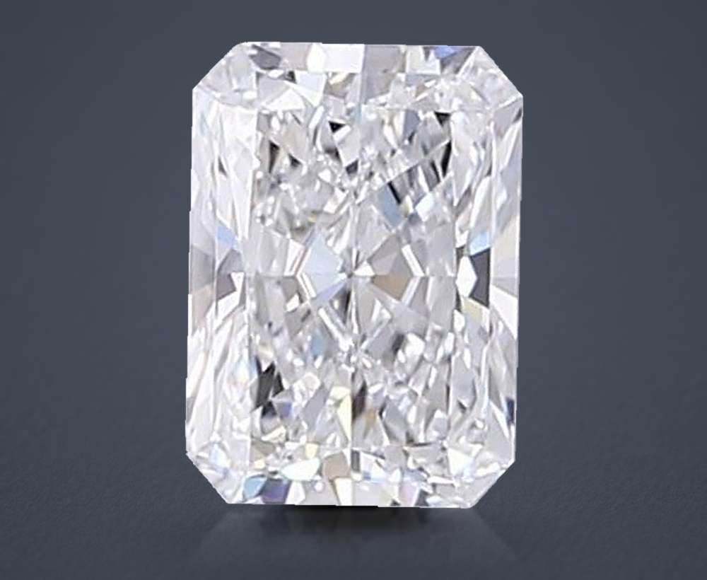 1.55ct D VS1 Rare Carat Ideal Cut Radiant Lab Grown Diamond