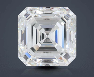 6.08ct F VVS2 Rare Carat Ideal Cut Asscher Lab Grown Diamond