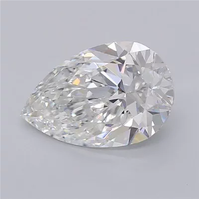 3.02ct F VVS2 Rare Carat Ideal Cut Pear Lab Grown Diamond