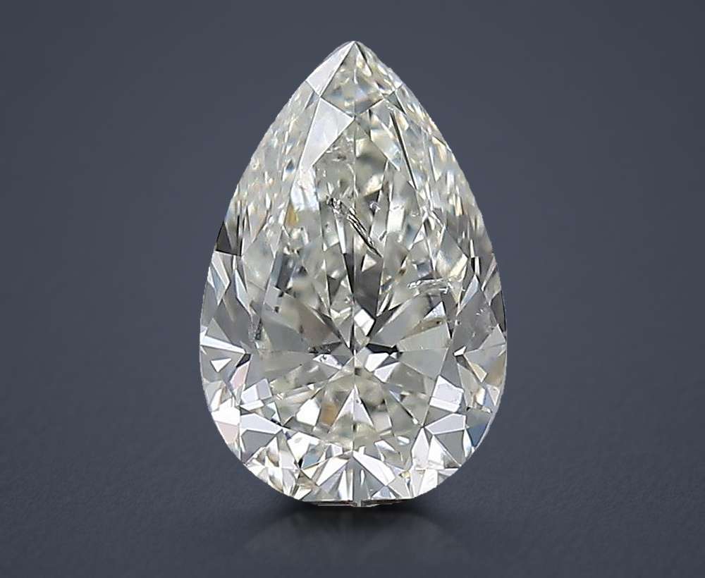 1.71ct I SI2 Rare Carat Ideal Cut Pear Diamond