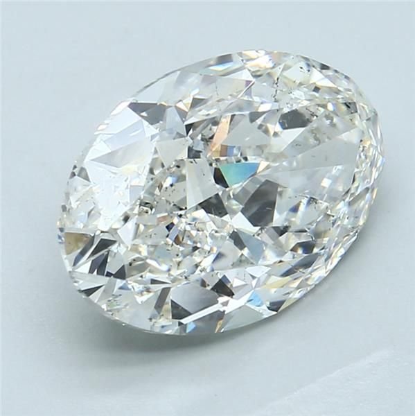 5.02ct I SI2 Rare Carat Ideal Cut Oval Diamond