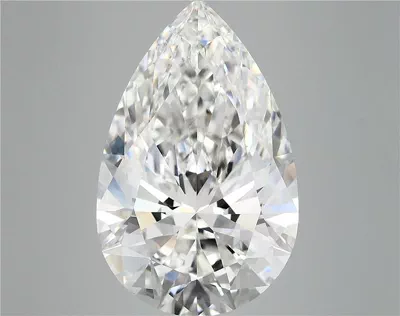 10.20ct F VVS2 Rare Carat Ideal Cut Pear Lab Grown Diamond